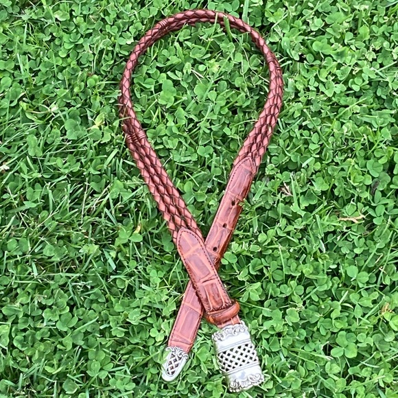 Vintage Brighton Leather Woven Belt! - Picture 3 of 13